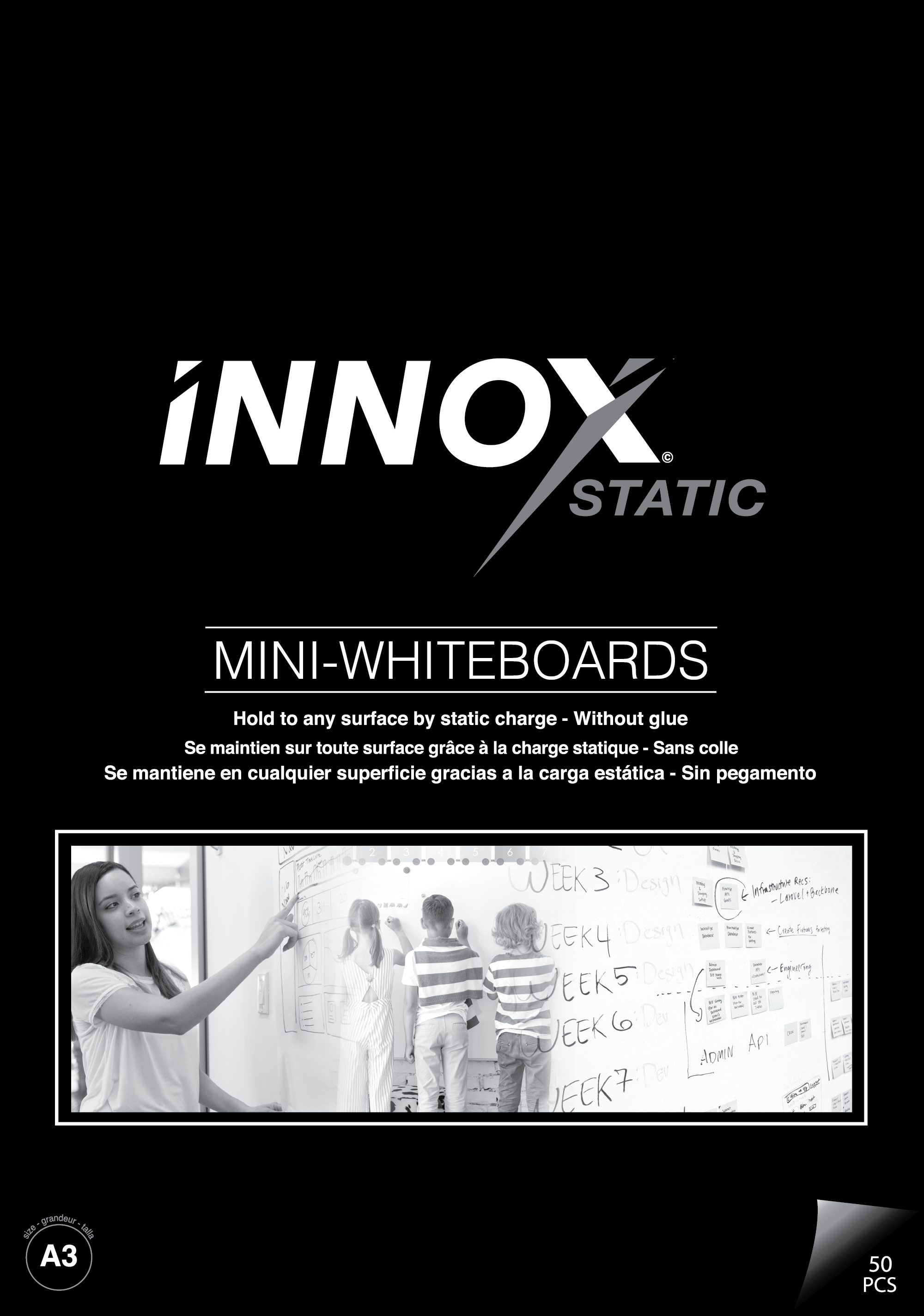 Static Charged Whiteboards